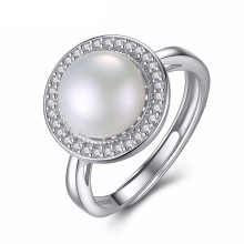 925 Sterling Silver Freshwater Natural Pearl Ring